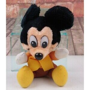 VTG 1983 Disney Mickey's A Christmas Carol Mickey Mouse 8" Plush Stuffed Animal